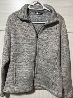 MEC Women's Full-Zip Knit Sporty Gray Outdoor Jacket size XL